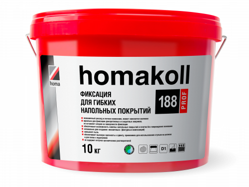 Homakoll 188 Prof. Fixing for flexible floor coverings, water-dispersion